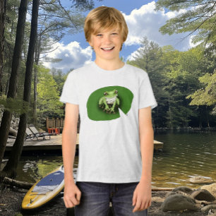 American Green Tree Frog Lily Pad Tri-Blend Shirt
