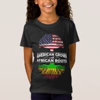 American Grown African Roots USA Flag Black Histor