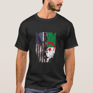 American Grown Algerian Roots USA Algeria Flag T-Shirt