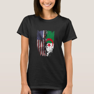 American Grown Algerian Roots USA Algeria Flag T-Shirt