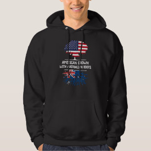 American Grown Australian Roots Australia Flag Aus Hoodie