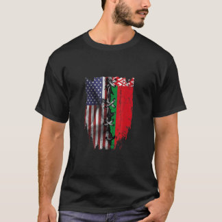 American Grown Belarusian Roots USA Belarus Flag T-Shirt