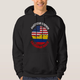 American Grown Colombian Roots Vintage Flags for M Hoodie
