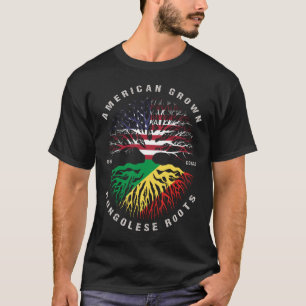 American Grown Congolese Roots Congo Flag T-Shirt