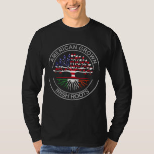 American Grown Irish Roots Design Ireland Patricks T-Shirt