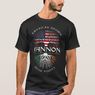American Grown Irish Roots FANNON Irish Name T-Shirt