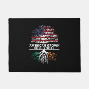 American Grown Irish Roots Flag Ireland ST. PATRIC Doormat
