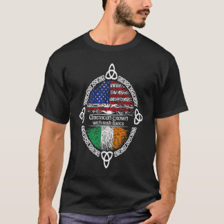 American Grown Irish Roots Ireland St Patrick Day T-Shirt