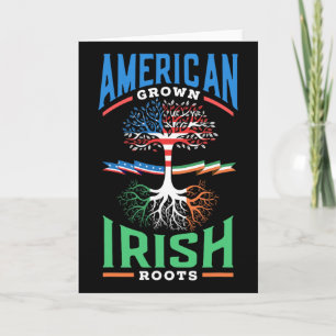 American Grown Irish Roots St. Patricks Day Green Card