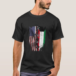 American Grown Kuwaiti Roots USA Kuwait Flag T-Shirt