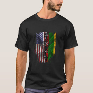 American Grown Lithuanian Roots USA Lithuania Flag T-Shirt