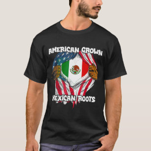 American Grown Mexican Roots Mexico Country Lover  T-Shirt