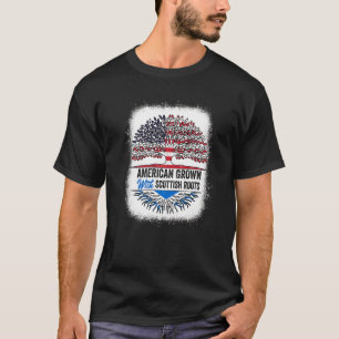American Grown Scottish Roots Scotland Heritage P T-Shirt