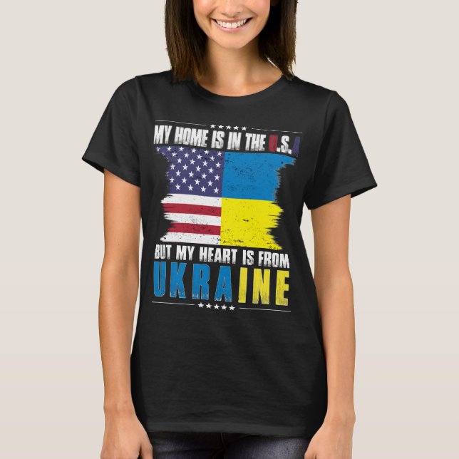 American Grown Ukrainian American from Ukraine T-Shirt (Front)