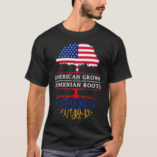American Grown with Armenian Roots Armenia  T-Shirt