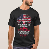 American Grown with Austrian Roots USA Flag