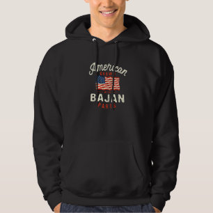 American Grown with Bajan Parts Patriotic National Hoodie