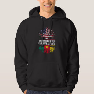 American Grown With Cameroonian Roots Usa Flag Cam Hoodie
