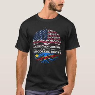 American Grown with Congolese Roots DR Congo T-Shirt