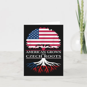 American Grown With Czech Roots Card