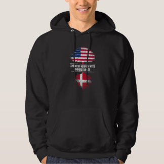 American Grown With Danish Roots Denmark Flag Dane Hoodie