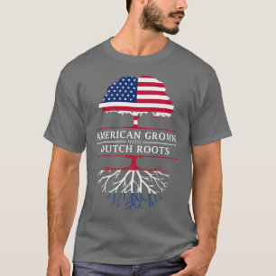 American Grown with Dutch Roots  Netherlands Premi T-Shirt