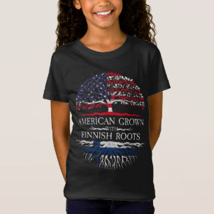 American Grown With Finnish Roots Finland T-Shirt