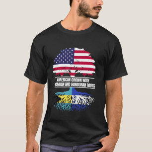 American Grown with Flag Heritage Bahamian Hondura T-Shirt