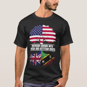 American Grown with Flag Heritage British Kittitia T-Shirt