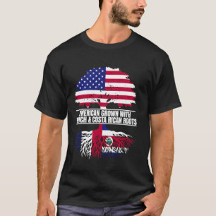 American Grown with Flag Heritage French Costa Ric T-Shirt