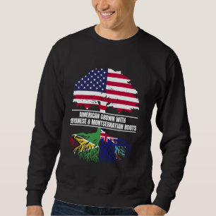 American Grown with Flag Heritage Guyana Montserra Sweatshirt