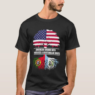American Grown with Flag Heritage Portugal Guatema T-Shirt