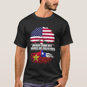 American Grown with Flag Heritage Vietnamese Chile T-Shirt