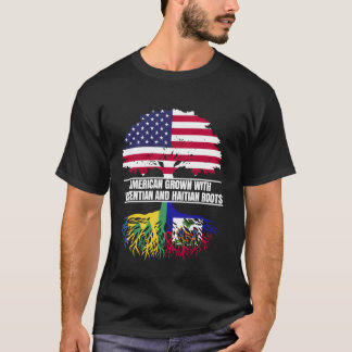American Grown with Flag Heritage Vincentian Haiti T-Shirt