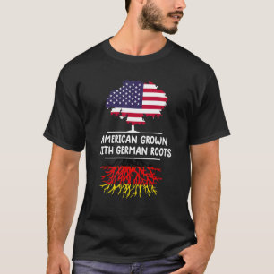 American Grown With German Roots Germany Flag Germ T-Shirt