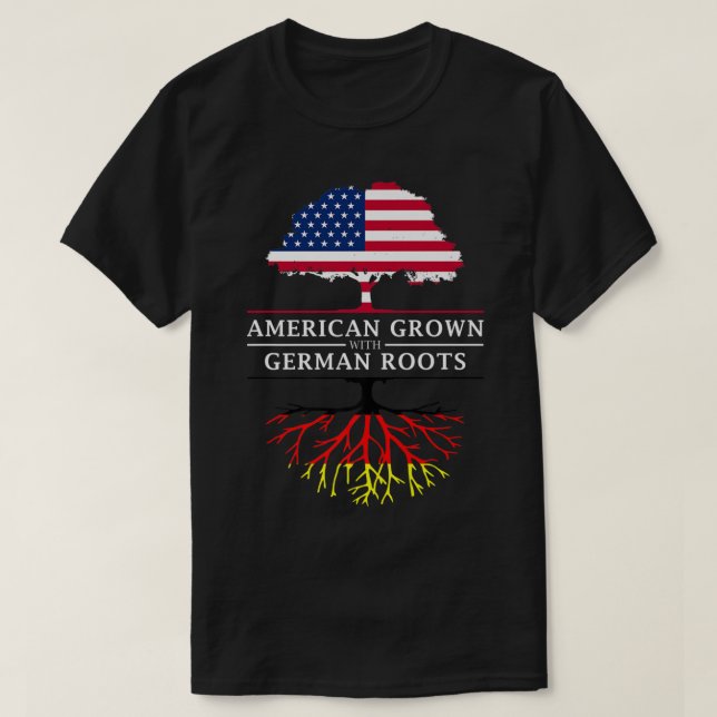 American Grown with German Roots - Germany Premium T-Shirt (Design Front)