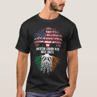 American Grown with Irish Roots USA Flag