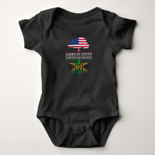 American Grown with Jamaican Roots Jamaica Baby Bodysuit
