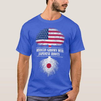 American grown with japanese roots americans flag  T-Shirt