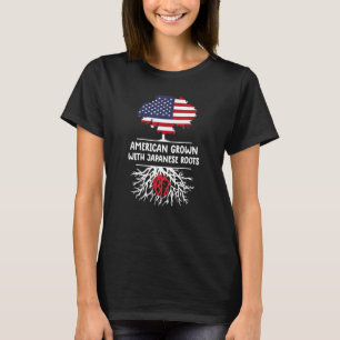 American Grown With Japanese Roots Japan Flag Japa T-Shirt