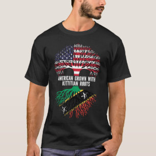 American Grown with Kittitian Nevisian Roots USA  T-Shirt