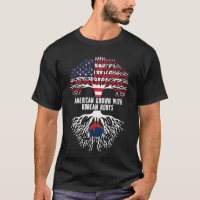 American Grown with Korean Roots USA Flag