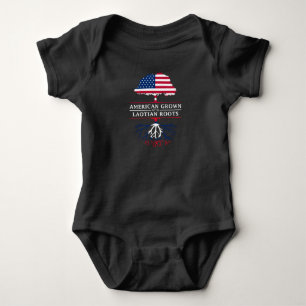 American Grown with Laotian Roots   Laos Design Baby Bodysuit