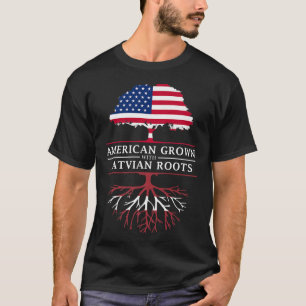 American Grown with Latvian Roots Latvia Premium T-Shirt