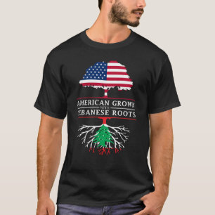 American Grown with Lebanese Roots   Lebanon T-Shirt