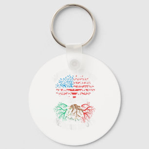 American Grown With Mexican Roots Mexico Us Mexica Key Ring