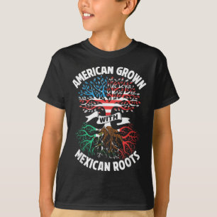 American Grown With Mexican Roots Mexico Us Mexica T-Shirt