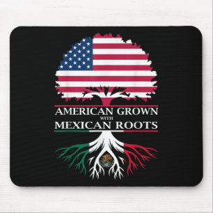 American Grown With Mexican Roots Mouse Mat