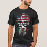 American Grown with Mexican Roots USA Flag