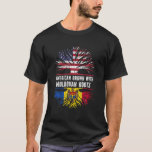 American Grown With Moldovan Roots USA Flag Moldov T-Shirt<br><div class="desc">Funny heritage Moldovan Moldova USA Flag pride gifts Patriotic tshirt. Great for kids, mum, dad, brother, sister, son, daughter, boys, girls, family, husband, wife, friend, grandma, grandpa love sports team fan.Great Immigrants Grown with tree Root t shirt for Birthday bday christmas thanksgiving Halloween hanukkah Fourth 4th of July. Complete your...</div>